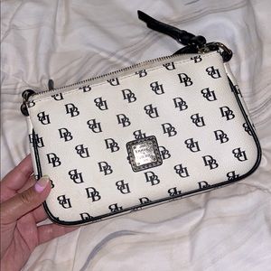 Small Black and White Dooney and Bourke Crossbody Bag